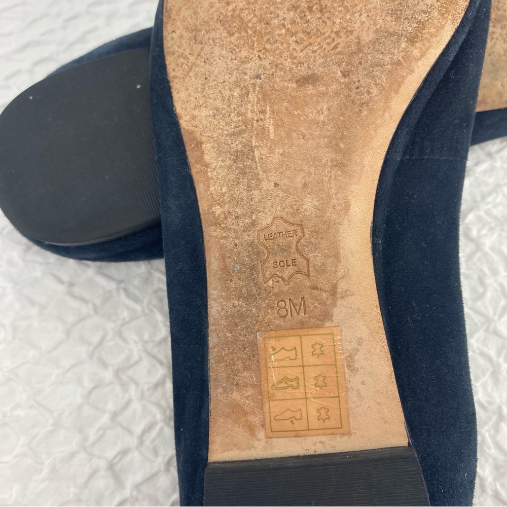 Tory Burch Midnight Blue Ballet Flats Size 8 - Picture 4 of 5